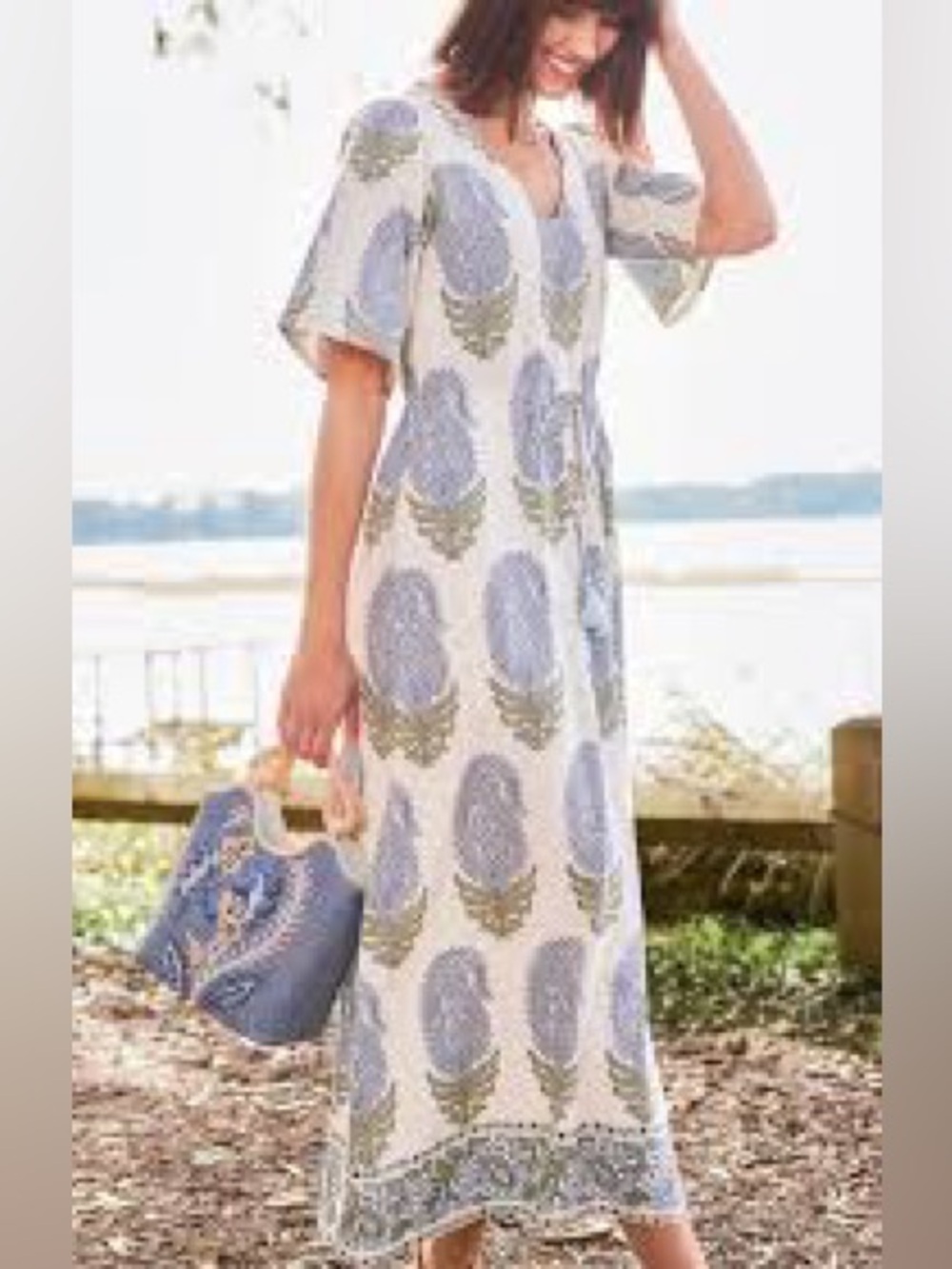 NWT Spartina 449 Blakelynn Midi Dress Size L